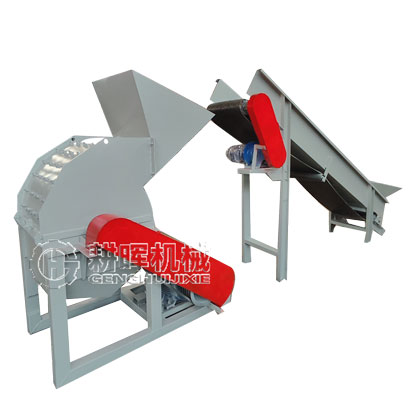 输送带进料稻草粉碎机 秸秆粉碎机