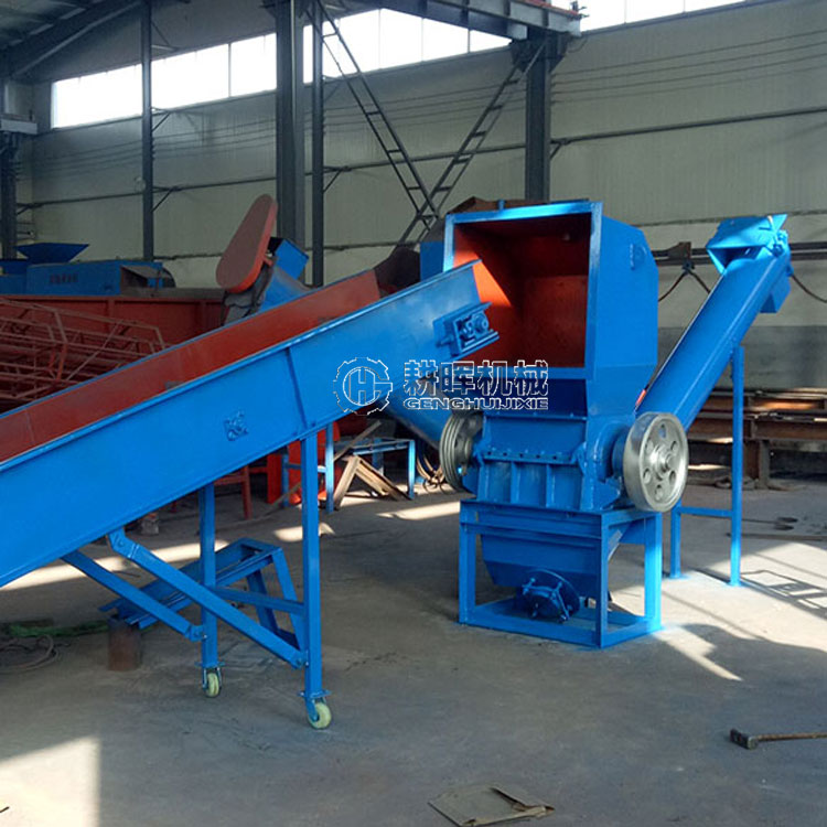 输送带进料编织袋粉碎机
