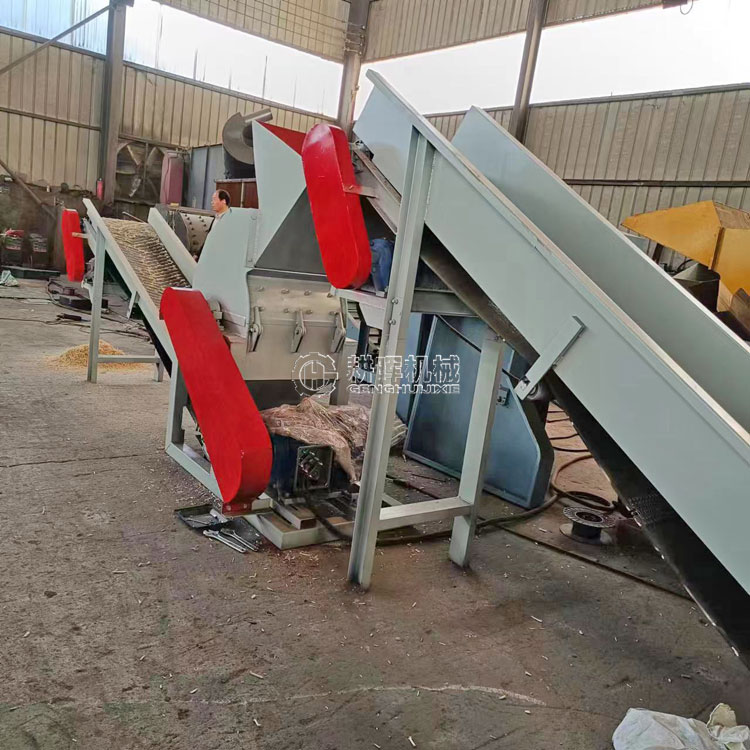 输送带进料稻草粉碎机 秸秆粉碎机